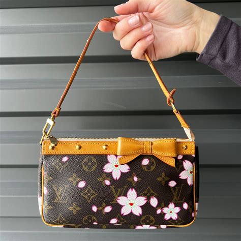 louis vuitton takashi murakami cherry blossom flower stud bag|murakami louis vuitton handbags.